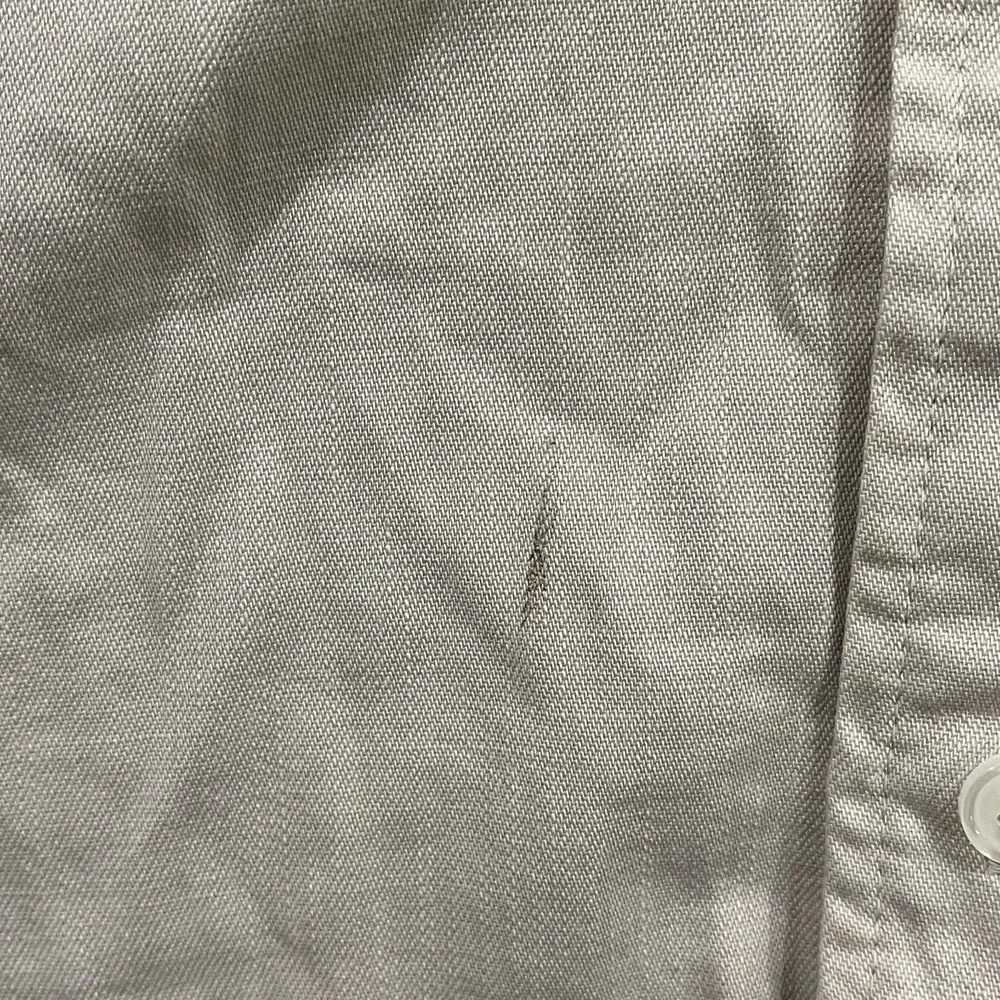 Abercrombie & Fitch Shirt Mens Medium Beige Long Sleeve Collared Button-Down